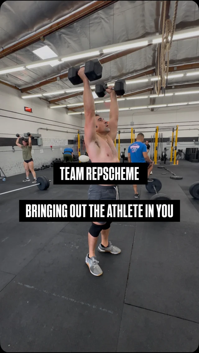 Team RepScheme member training in the gym